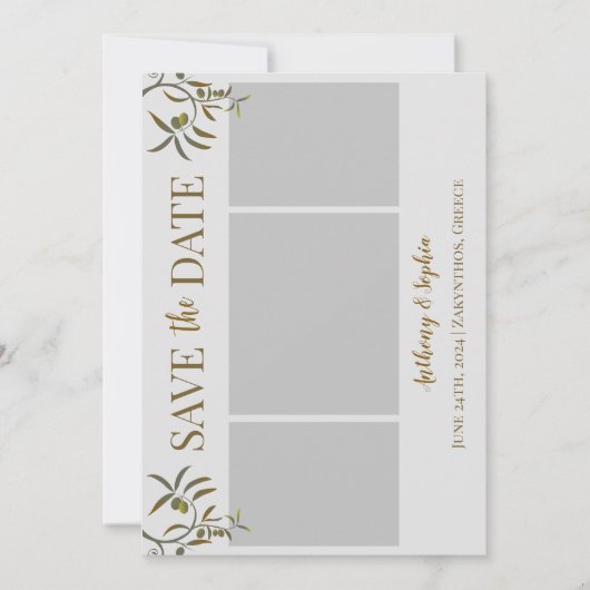 ギリシャのSave The Date セーブザデート (正面)