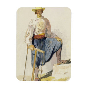 ギリシャのWoodcutter、1856年6月13日(ペン、インクおよびw/c o マグネット