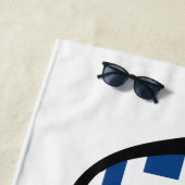 ギリシャはカスタムな文字のビーチタオルを影で覆います ビーチタオル (インサイチュ)