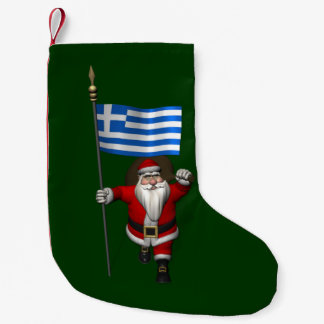 ギリシャを訪れるサンタクロース スモールクリスマスストッキング