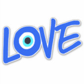 ギリシャアイラブグラフィックプリント シール (正面)