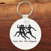 ギリシャアスリートスランニングポーツの勝利の公式 キーホルダー (正面)
