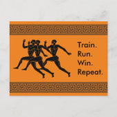 ギリシャアスリートスランニングポーツの勝利の公式 ポストカード (正面)