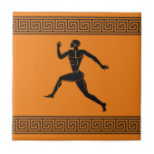 ギリシャアスリートランナーセラミックタイル タイル (正面)