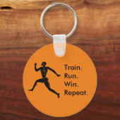 ギリシャアスリートランニングの勝利フォーミュラ・オレンジ キーホルダー (正面)