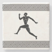 ギリシャアスリート – ランナーストーンコースター ストーンコースター (正面)