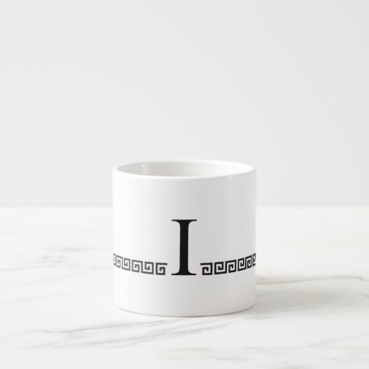 ギリシャイニシャル エスプレッソカップ (正面)