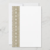 ギリシャエレガントかローマのトゥガの誕生日パーティー 招待状 (裏面)