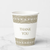 ギリシャエレガントかローマのトゥガの誕生日パーティー 紙コップ (裏面)