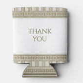 ギリシャエレガントかローマのトゥガの誕生日パーティー 缶クーラー (裏面)