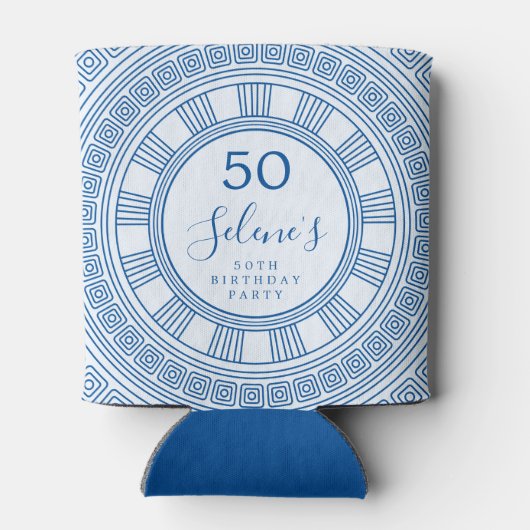 ギリシャエレガントの誕生日パカスタムーティー 缶クーラー (裏面)