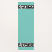 ギリシャエレガントティール（緑がかった色） ヨガマット (正面)