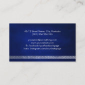 ギリシャエレガントメアンダー鍵モノグラム 名刺 (裏面)