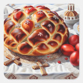 ギリシャエレガント復活祭 スクエアシール (正面)