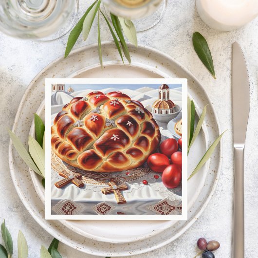 ギリシャエレガント復活祭 スタンダードカクテルナプキン