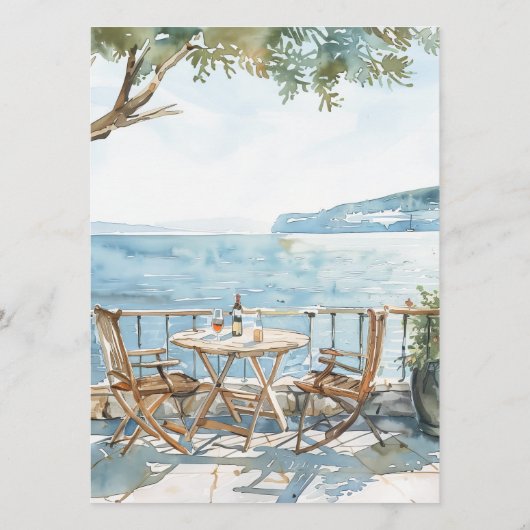 ギリシャエレガント語をテーマにした 図解入りの、写真付きの | 地中海の メニュー (裏面)