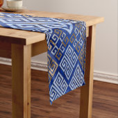 ギリシャオーナメント(ミアンダー鍵) ショートテーブルランナー (インサイチュ)