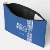 ギリシャカスタムモノグラム アクセサリーポーチ (見開き)