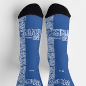 ギリシャカスタムモノグラム ソックス (上部)