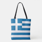 ギリシャカッコいい国旗のファッション トートバッグ (裏面)