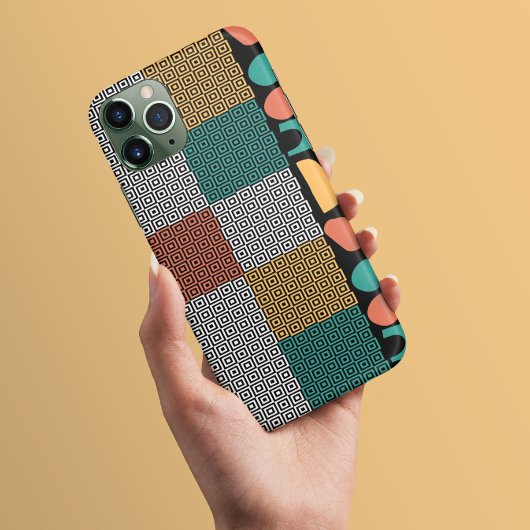 ギリシャカラフル鍵モダン抽象芸術美術 Case-Mate iPhoneケース