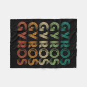 ギリシャギリシャ足マラカ フリースブランケット (正面(横))