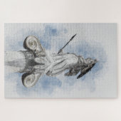 ギリシャクラシックのアテナ像 ジグソーパズル (横)