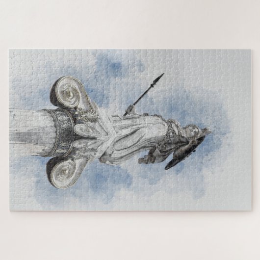 ギリシャクラシックのアテナ像 ジグソーパズル (横)