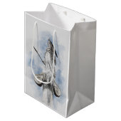 ギリシャクラシックのアテナ像 ミディアムペーパーバッグ (正面アングル)