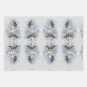 ギリシャクラシックのアテナ像 ラッピングペーパーシート (正面3)