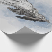 ギリシャクラシックのアテナ像 ラッピングペーパー (角)