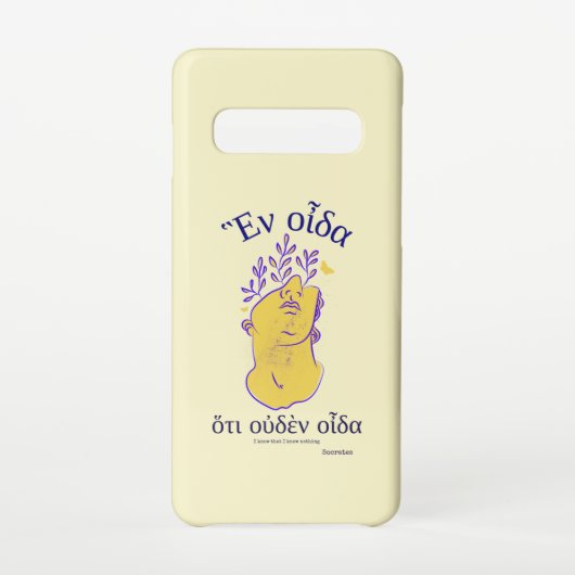 ギリシャクラシックソクラテス引用文 SAMSUNG GALAXYケース (裏面)