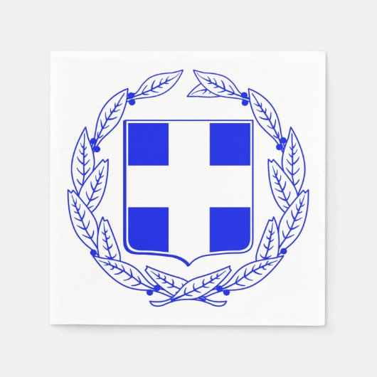 ギリシャコートの腕 スタンダードカクテルナプキン (正面)