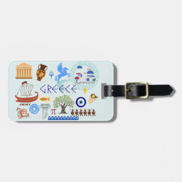 ギリシャシンボル旅行好き ラゲッジタグ