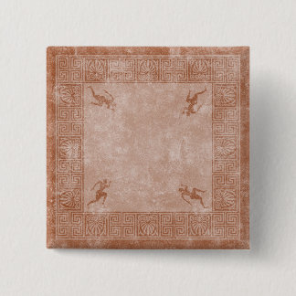 ギリシャスクエアのデザイン 缶バッジ