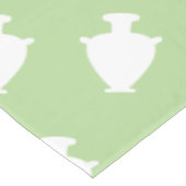 ギリシャスタイリッシュの花模様シャワーカーテン テーブルクロス (アングル)