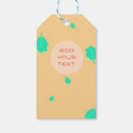 ギリシャスタイルフローラターコイズギフトラベル ギフトタグ