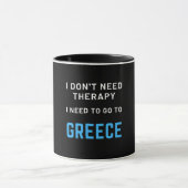 ギリシャセラピーに行く必要のない引用文 マグカップ (中央)