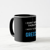 ギリシャセラピーに行く必要のない引用文 マグカップ (正面左)