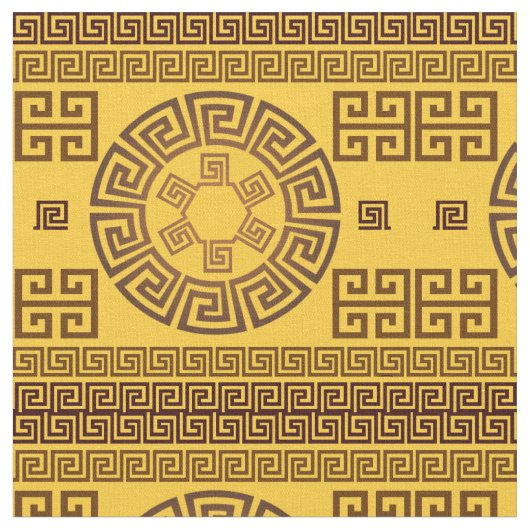 ギリシャデザイン織物 ファブリック (クローズアップ)