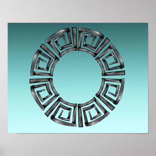 ギリシャデザイン ポスター (正面)