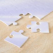 ギリシャハート国旗の青い愛パーソナライズされた ジグソーパズル (側面)