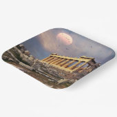 ギリシャパルテノン誕生日 ペーパープレート (傾斜あり)