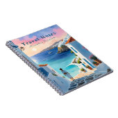 ギリシャパーソナライズされたの夏の旅行ノート – ノートブック (右側)