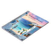 ギリシャパーソナライズされたの夏の旅行ノート – ノートブック (左側)