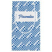 ギリシャパーソナライズされた国旗を持つ抱き枕 スモールペーパーバッグ (正面)