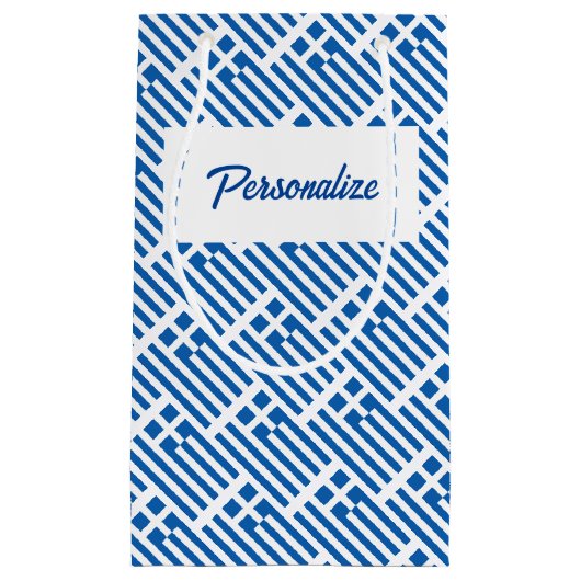 ギリシャパーソナライズされた国旗を持つ抱き枕 スモールペーパーバッグ (正面)