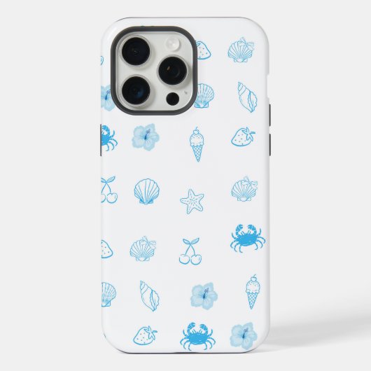 ギリシャビーチミニマリスト iPhoneケース (裏面)