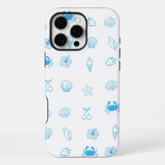 ギリシャビーチミニマリスト iPhoneケース (裏面)
