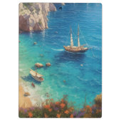 ギリシャビーチ クリップボード (裏面)